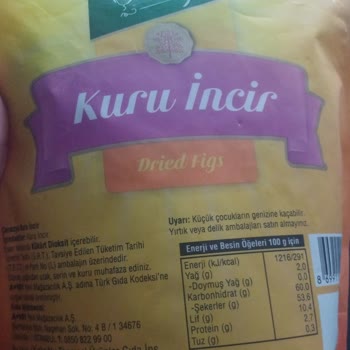 Çerezya Marka Kuru İncir Bozuk Çıktı