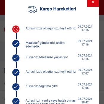 Aras Kargo İlgili Firma Kargomu Getirmedi.