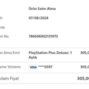 PlayStation Plus Deluxe Geri İade