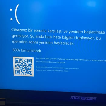 Monster Bilgisayar Kapanıyor Ve Ötüp Uyarı Veriyor