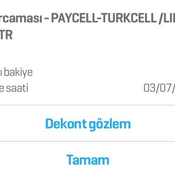 Turkcell Paycell Hesaptan Para Çekmesi