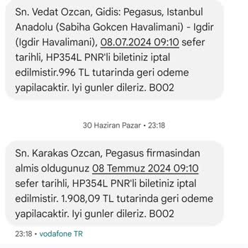Obilet Uçak Bileti İptal Ettim İademi Vermediler