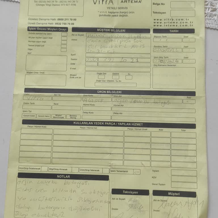 Vitra'nın Üretim Hatalı Ürünle Mağdur Etmesi!