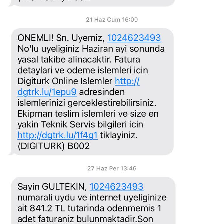 Digiturk İnternet Kullanmadığım İçin Faturayı Ödemek İstemiyorum Yardımcı Olr
