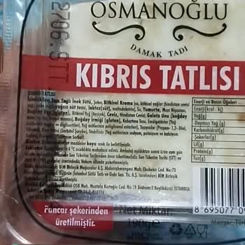 BİM Kıbrıs Tatlısı Kadife Tatlısında Küf Çıkması!