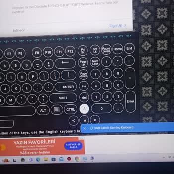 Monster Avea A7 10.4v Klavye Tuş Sorunu