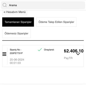OZSARICAM Para İadesi Yapılmadı