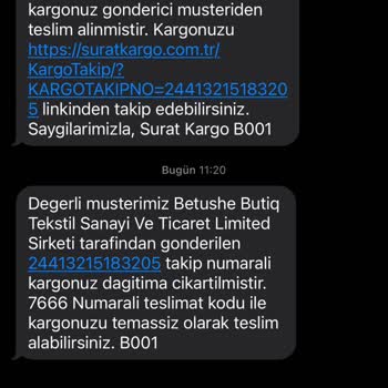 Sürat Kargo Haber Vermek Yok At Kapıya Git Teslimat Kodu İstemeden