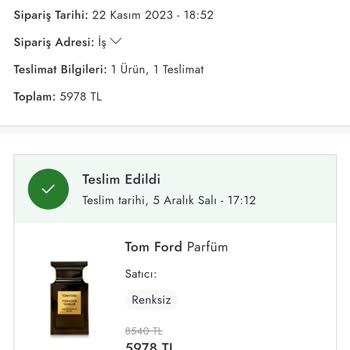Tom Ford Boyner'den Alınan Parfümler Sahte Mi?