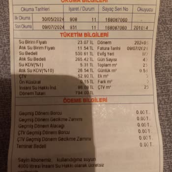 İBB - İstanbul Büyükşehir Belediyesi Fatura İtirazı Su