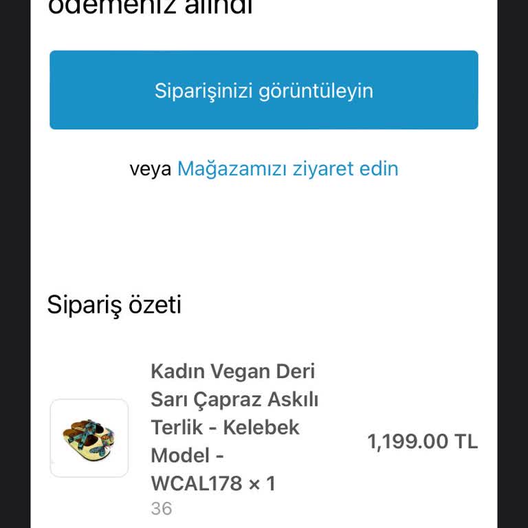 Mundos Terlik Mundos Ayakkabı Teslim Edilmeyen Sipariş