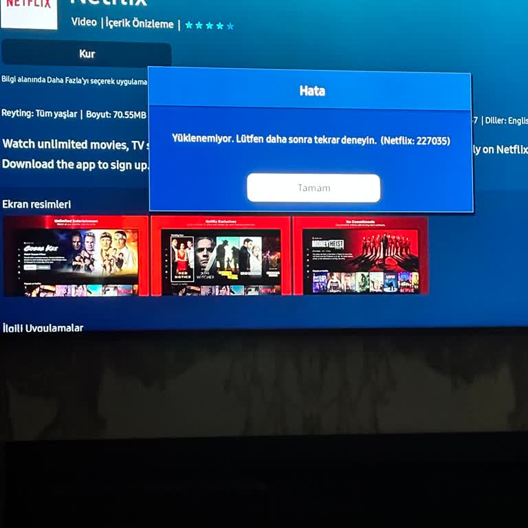 Samsung Netflix Ve Bein Connect Hataları