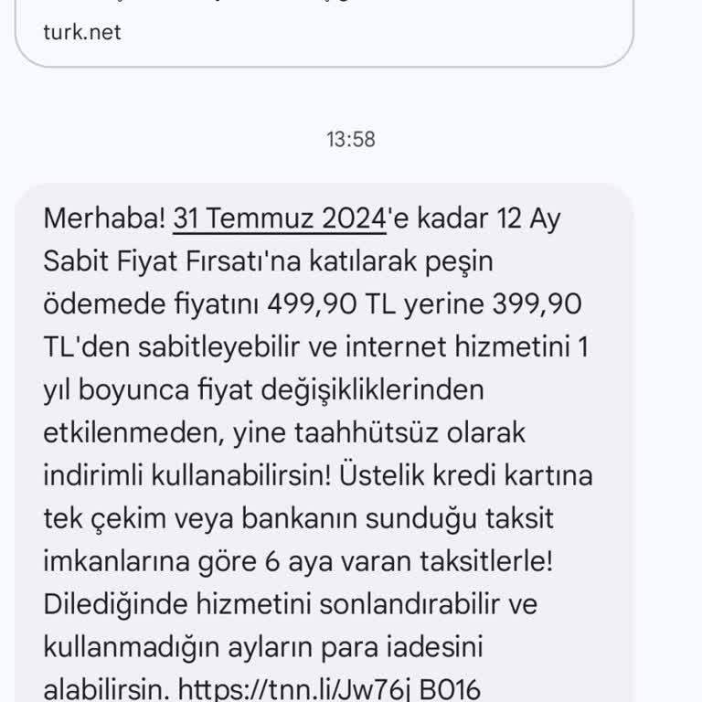 TurkNet Sabit Olmayan Fiyat