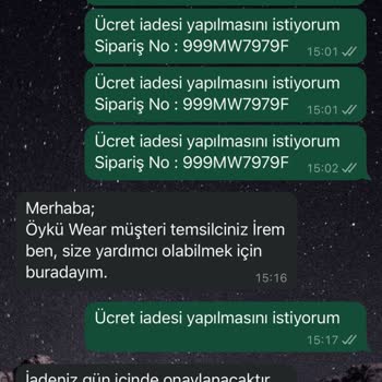 Oykuwear Ürün Yollamıyor