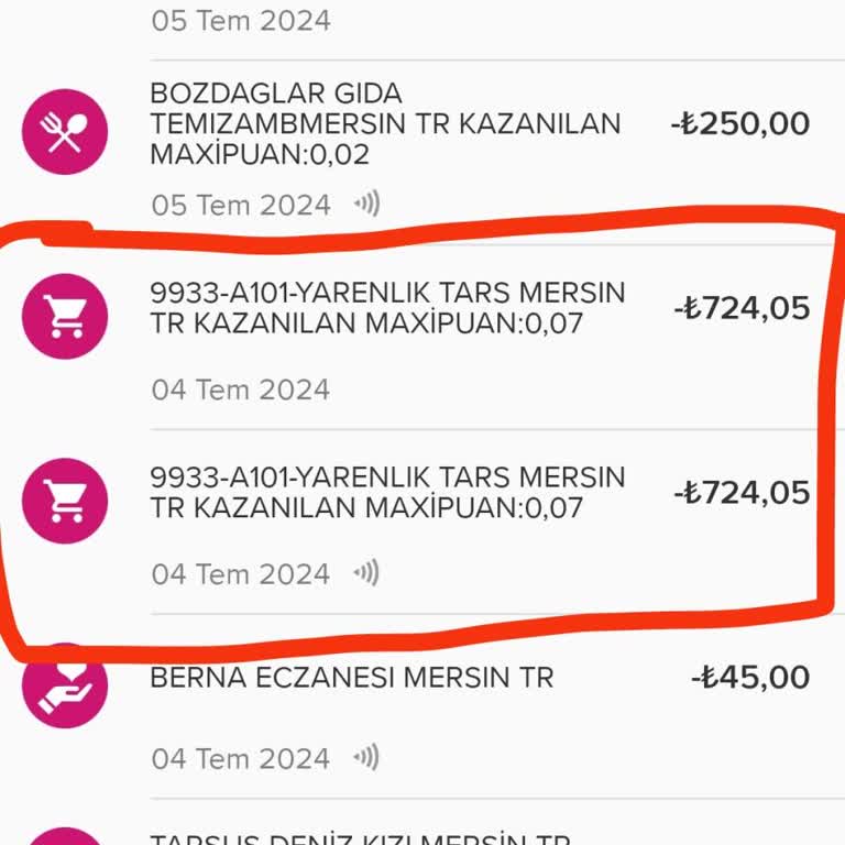 A101in Ücreti 2 Defa Alması Ve Geri Vermemesi