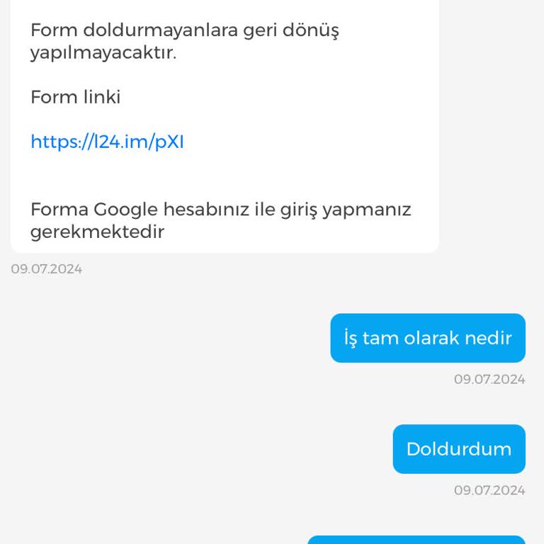 İşin Olsun Kimlik Bilgilerimi İstediler