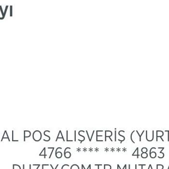 Düzey Tüketim Malları Düzey Tarafından Hesabımdan Habersiz Çekilen Para