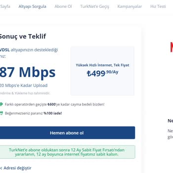 TurkNet İnternet Hızı Sorunu