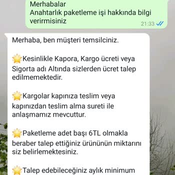 Evde Ekişi Paketleme Kişisel Bilgilerimin Güvenliği Hakkında Endişelerim Var