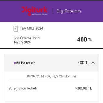 Digiturk Bilgim Dışında Üyelik Devamı Ve Kullanmayacağım Surenin Bedeli