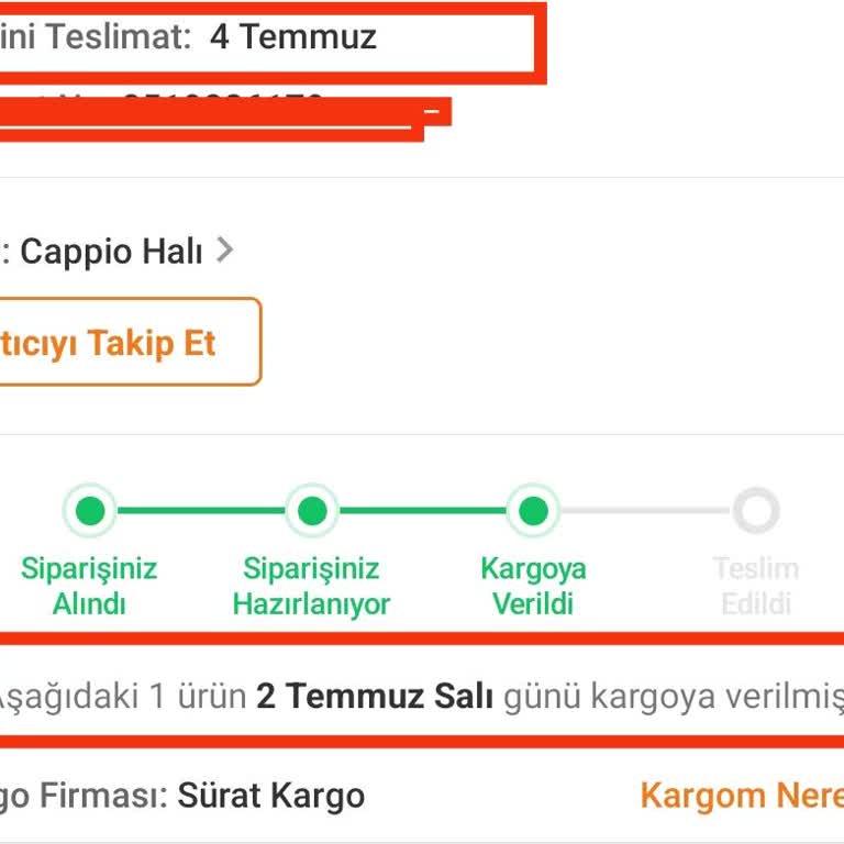 8 Gün Önce Verilen Kargonun Elime Ulaşmaması Aldatmacadır. Trendyol