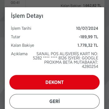 Google Proxima Beta Hizmeti İçin Hesabımdan İzinsiz Para Çekilmiş