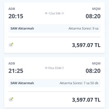 Pegasus İzmir Mardin 10 Saat Aktarma Veriyor