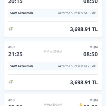 Pegasus İzmir Mardin 10 Saat Aktarma Veriyor