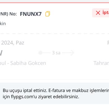 Pegasus Bağlantılı Uçuşta Mağduriyet Ve İletişim Sorunu