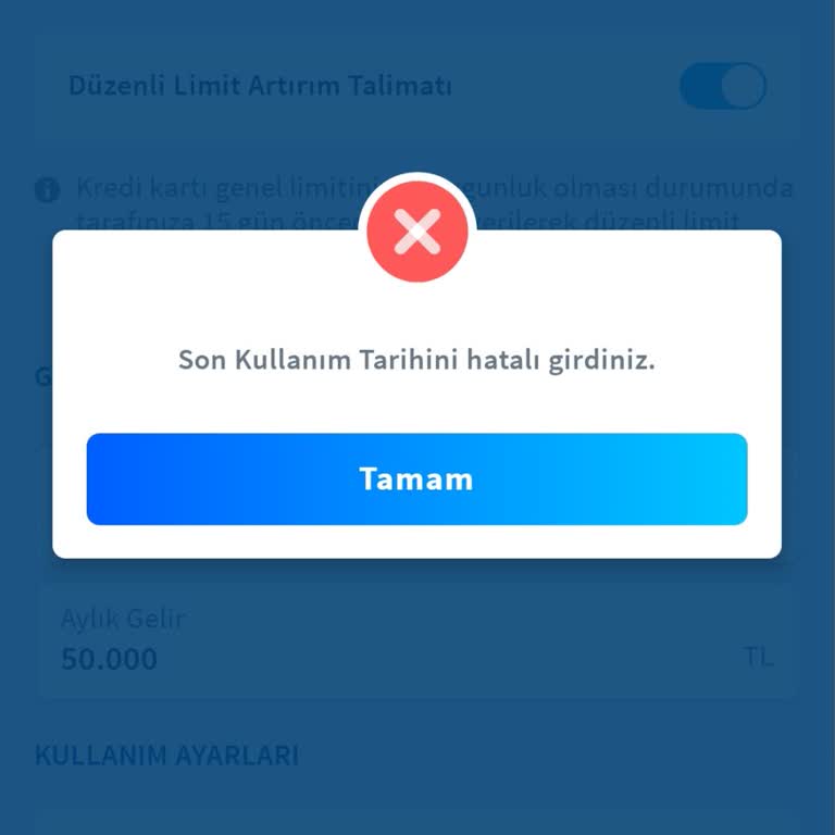 Halkbank Kredi Kartı Son Kullanma Tarihi Hatası