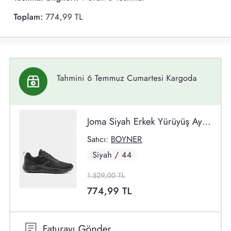 Boyner Siparişin Kargoya Verilmemesi