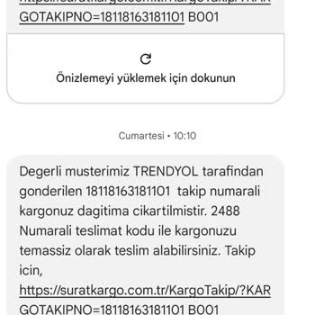 Sürat Kargo'nun İhmali: Kargo Teslim Edilmedi Ve İade Edildi