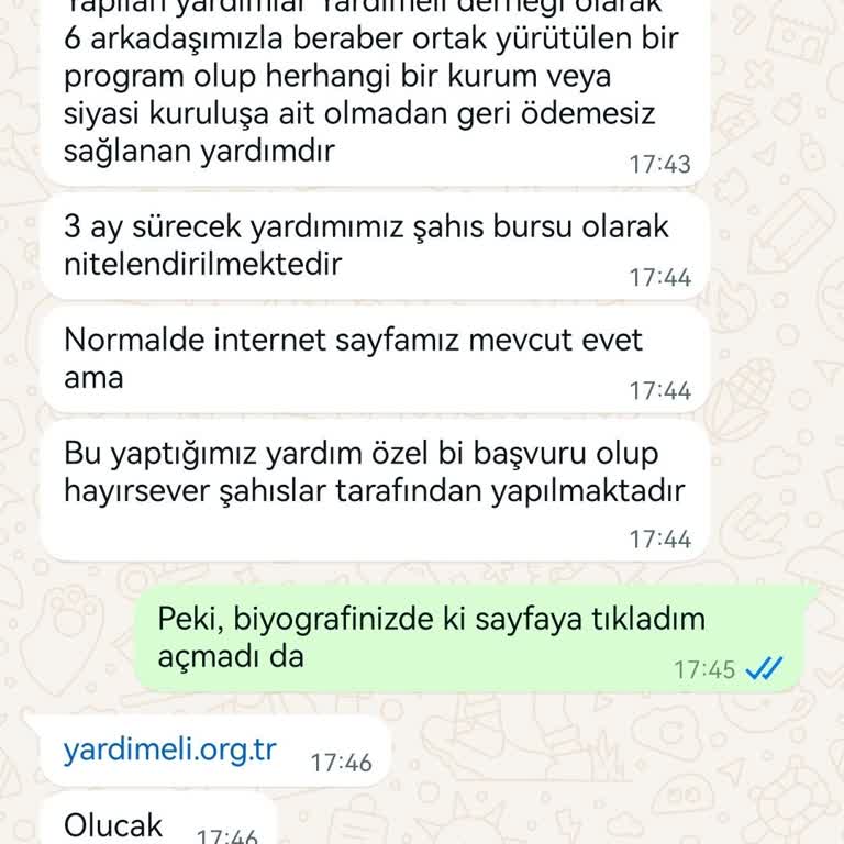 Yardımeli Derneği (Burs Başvuru) Yardımeli.org.tr Derneği Adı Altında Burs Yardımı