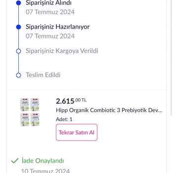 Pazarama Bebeğimle Beni Mağdur Etti