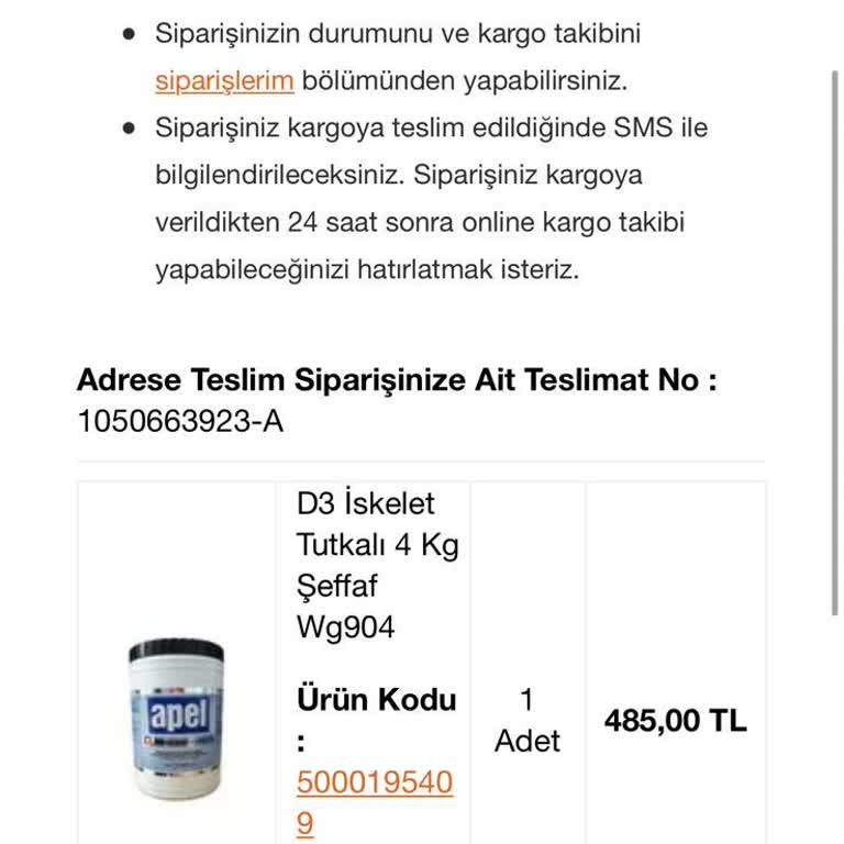 Koçtaş/1050663923 Sipariş Para İadesi Yapılmaması!