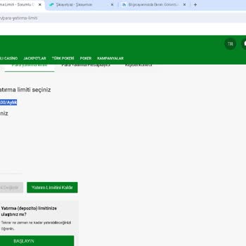 Bets10 Hesabımda Limit Olmasına Rağmen Para Atınca Yüklenmesi