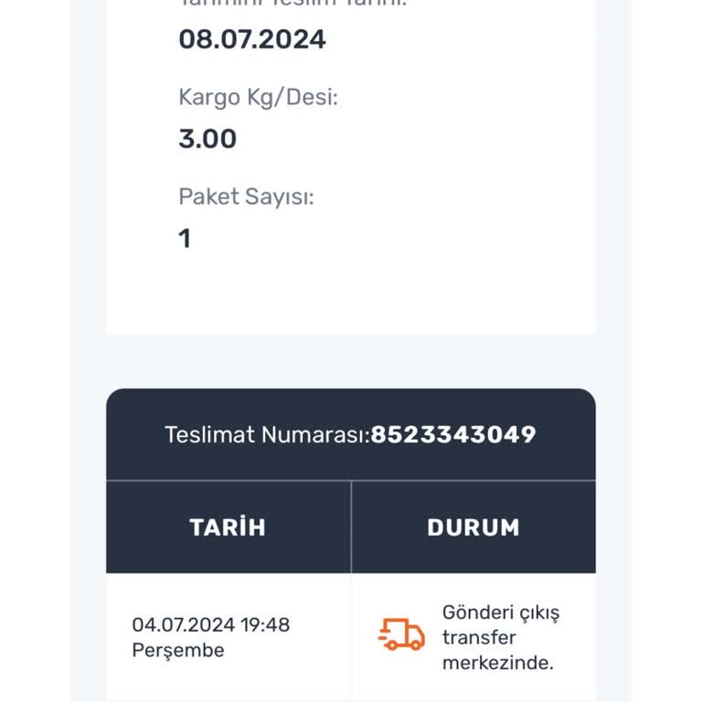 Sürat Kargo Kargom 1 Haftadır Transfer Merkezinde