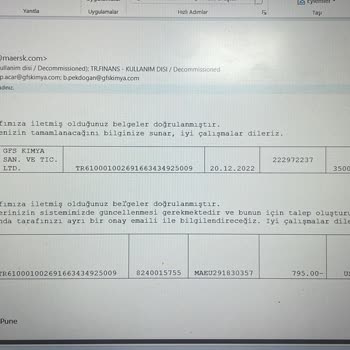 Maersk Line Maersk Depo İademizi Yapmıyor