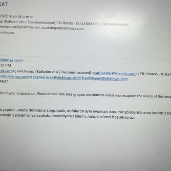 Maersk Line Maersk Depo İademizi Yapmıyor