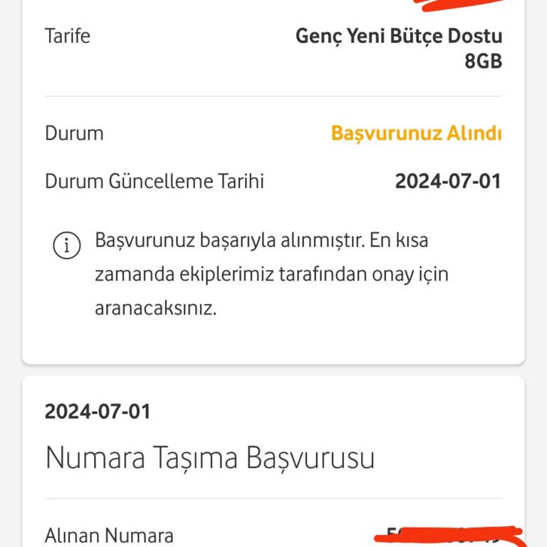 Vodafone Online Hat Taşıma