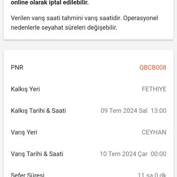 Bilet.com Yolculuk Saati 11 Yazıyordu 15 Saatte Geldi
