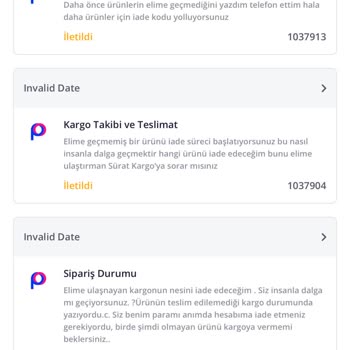 Pazarama Kargo Teslimatı Ve İade Sürecinde Yaşanan Sorunlar