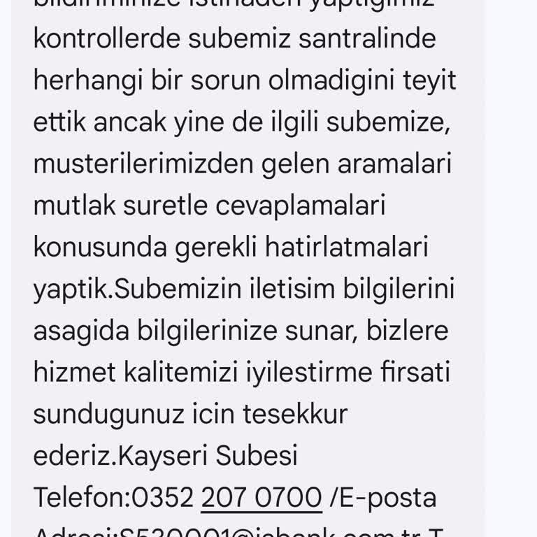 İş Bankası Mağduriyeti Kesinlikle Kayseri Şubesi