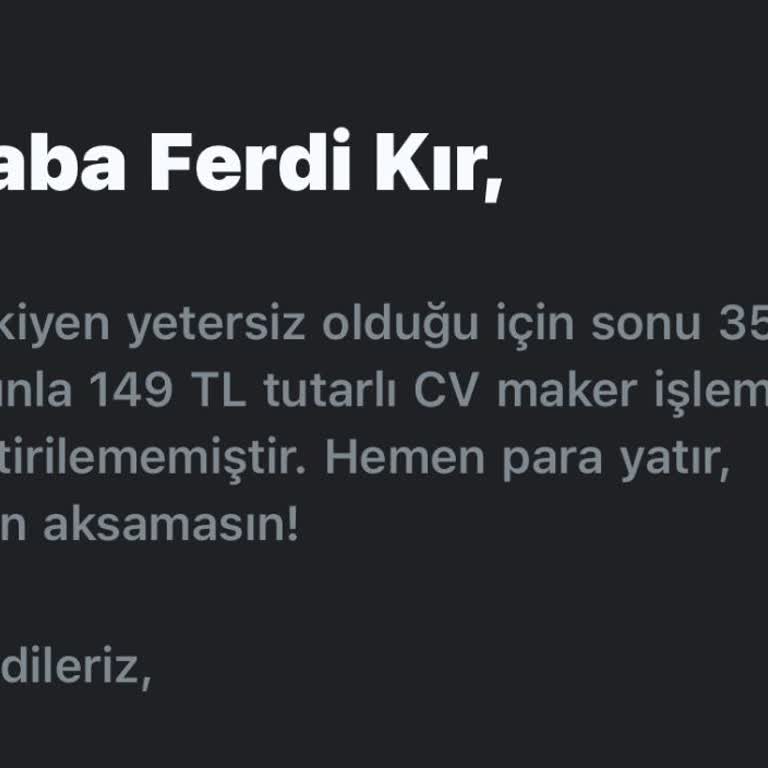 CV Maker Asla Yanaşmayınız