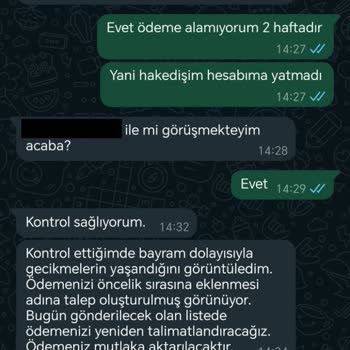 Paymes 1 Aydır Hakedişleri Yatırmıyor
