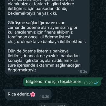 Paymes 1 Aydır Hakedişleri Yatırmıyor