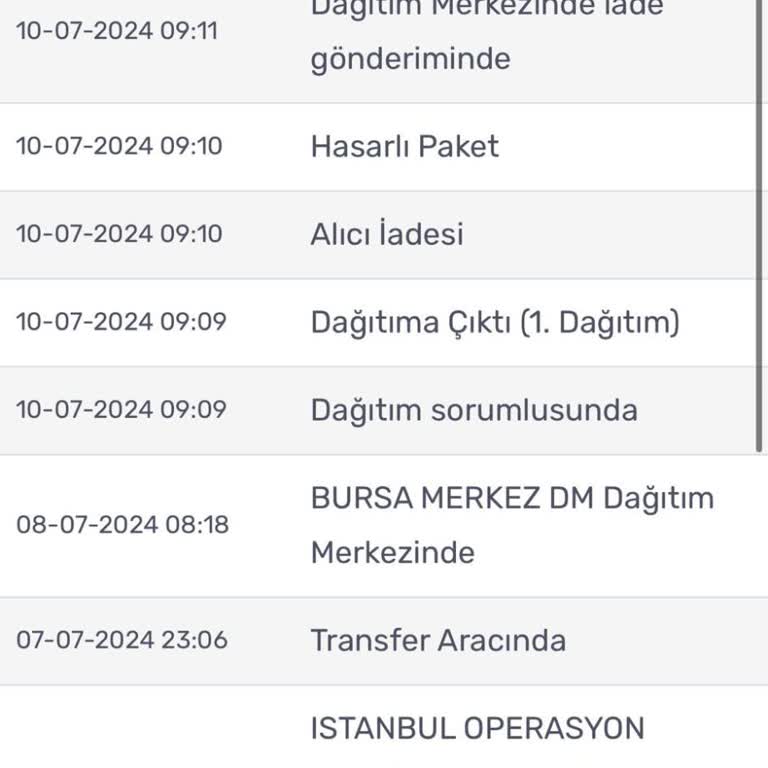 Kargomsende Kafasına Göre İade Yapıyor