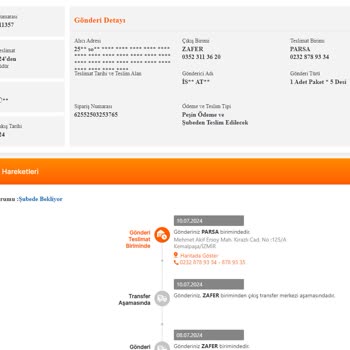 MNG Kargo Parsa Şubesi Teslim Etmeme Sorunu