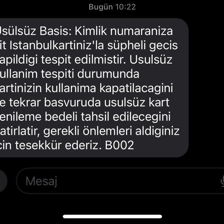 BELBİM (İstanbulkart) Haksız Ceza Ve Rencide Edici Muamele