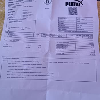 Puma Marka Ürününde Suni Deride Kabarması Ve Deforme Olması
